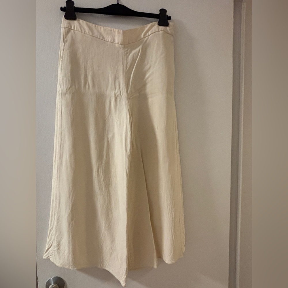 The Row Cream cropped Pants